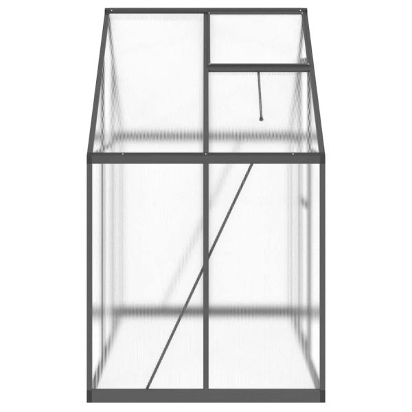 Оранжерия с основа рамка антрацит 169x114x195 см алуминий