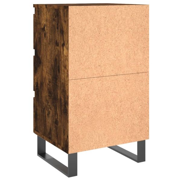 Нощни шкафчета 2 бр опушен дъб 40x35x69 см инженерно дърво