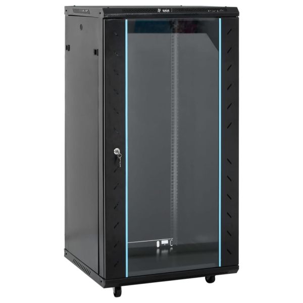 22U мрежов шкаф с въртящи се крачета 19" IP20 60x60x120 см