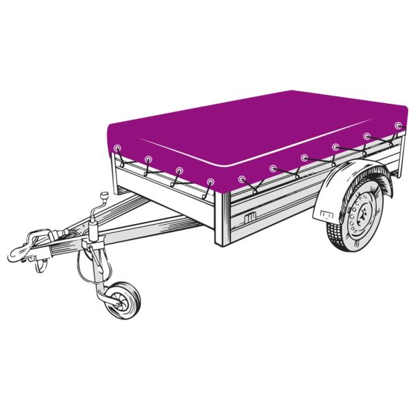 Мрежа за ремарке, зелена, 2,5x4,5 м, HDPE