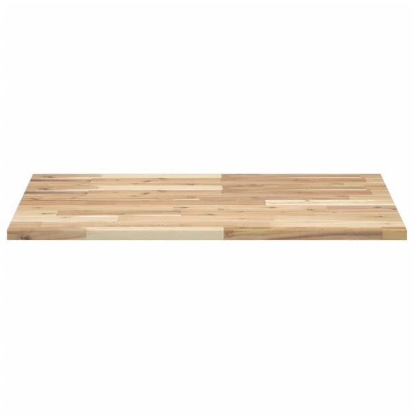Плот за баня, необработен, 100x60x2 см, масивно дърво акация