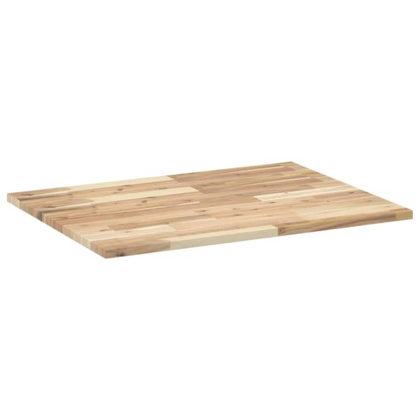 Плот за баня, необработен, 100x60x2 см, масивно дърво акация