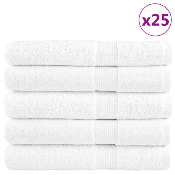 Премиум кърпи SOLUND 25 бр бели 100x200 см 600 gsm