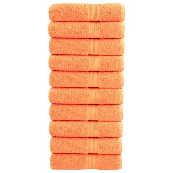 Премиум кърпи за баня SOLUND 10 бр оранжев 70x140 см 600 gsm