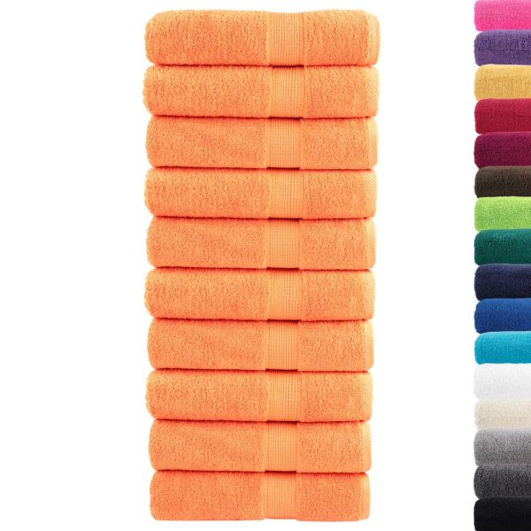 Премиум кърпи за баня SOLUND 10 бр оранжев 70x140 см 600 gsm