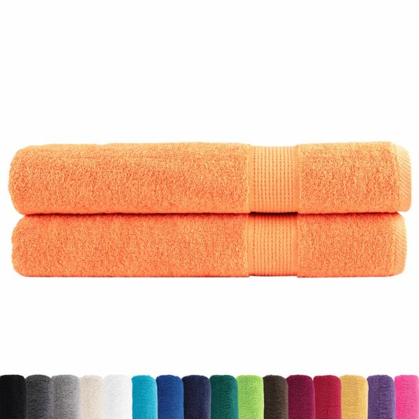 Премиум кърпи SOLUND 2 бр оранжеви 100x200 см 600 gsm