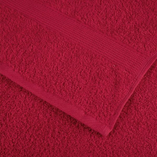 Премиум кърпи за сауна SOLUND 2 бр червени 80x200 см 600 gsm