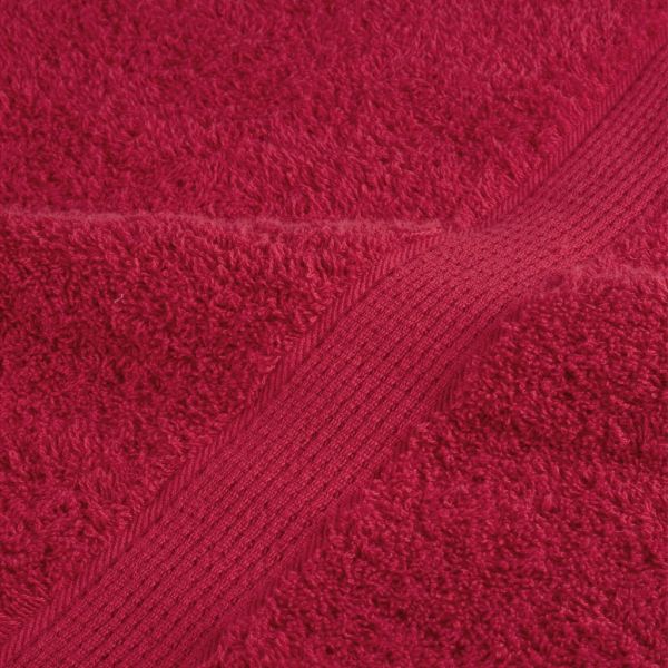 Премиум кърпи за сауна SOLUND 2 бр червени 80x200 см 600 gsm