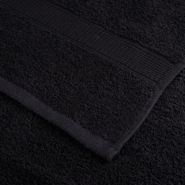 Премиум кърпи SOLUND 4 бр черни 100x200 см 600 gsm