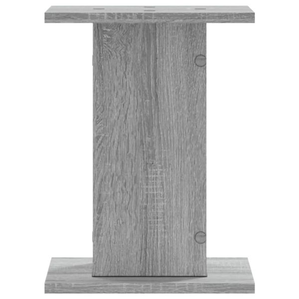 Стойки за тонколони 2 бр сив сонома 30x30x40 см инженерно дърво