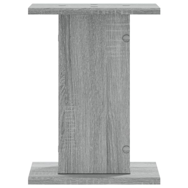 Стойки за тонколони 2 бр сив сонома 30x30x40 см инженерно дърво