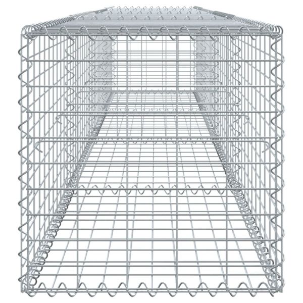 Габионна кошница с покритие, 400x50x50 см, поцинковано желязо