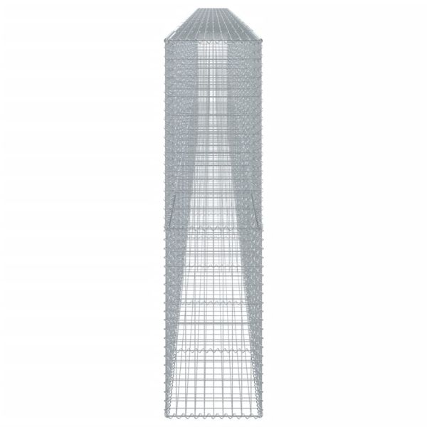 Габионна кошница с покритие, 1200x50x200 см, поцинковано желязо