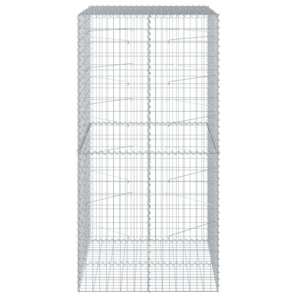 Габионна кошница с покритие, 100x100x200 см, поцинковано желязо