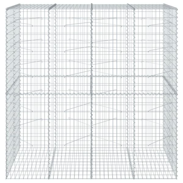 Габионна кошница с покритие, 200x100x200 см, поцинковано желязо