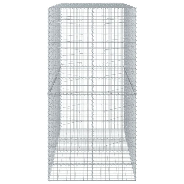 Габионна кошница с покритие, 200x100x200 см, поцинковано желязо