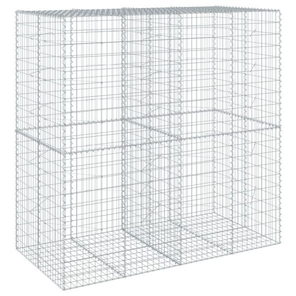 Габионна кошница с покритие, 200x100x200 см, поцинковано желязо