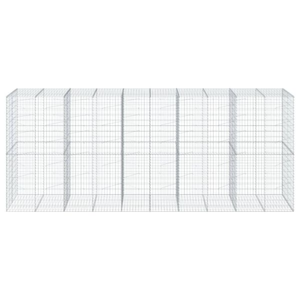 Габионна кошница с покритие, 500x100x200 см, поцинковано желязо
