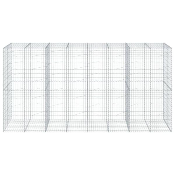 Габионна кошница с покритие, 400x100x200 см, поцинковано желязо