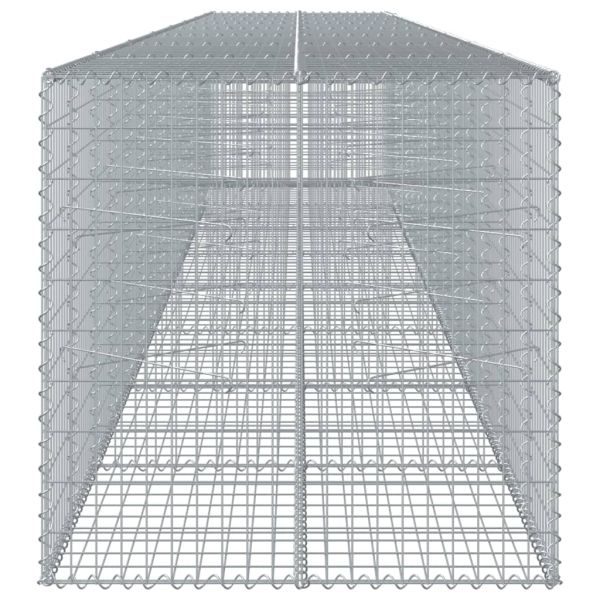 Габионна кошница с капак, 800x100x100 см, поцинковано желязо
