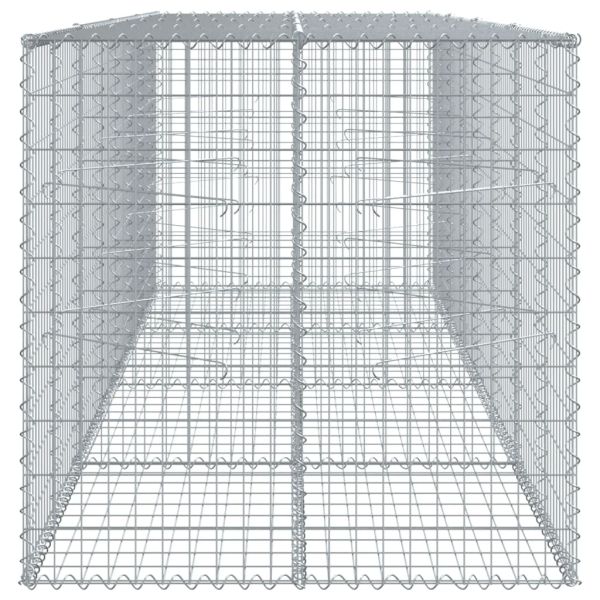 Габионна кошница с капак, 400x100x100 см, поцинковано желязо