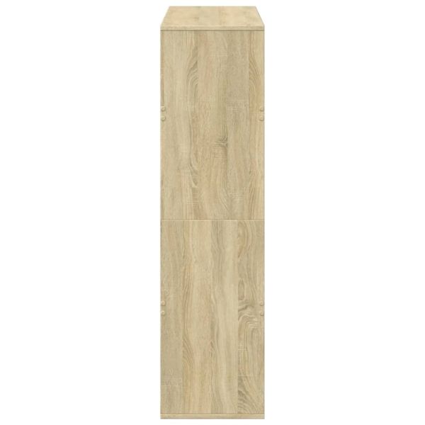 Разделител за стая сонома дъб 100x33x125,5 см инженерно дърво
