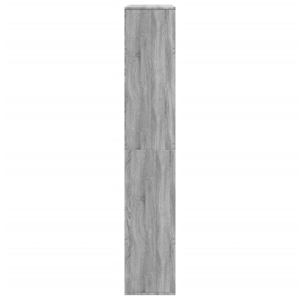 Разделител за стая сив сонома 100x33x187,5 см инженерно дърво