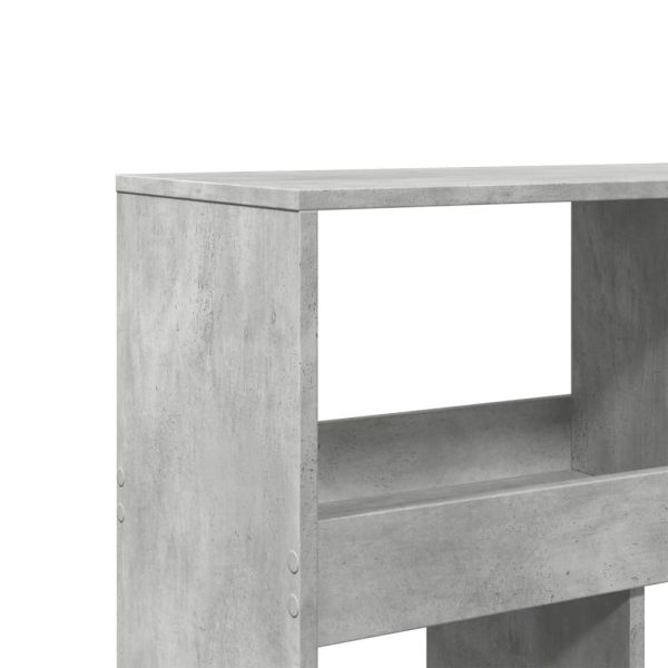 Разделител за стая бетонно сив 100x33x187,5 см инженерно дърво