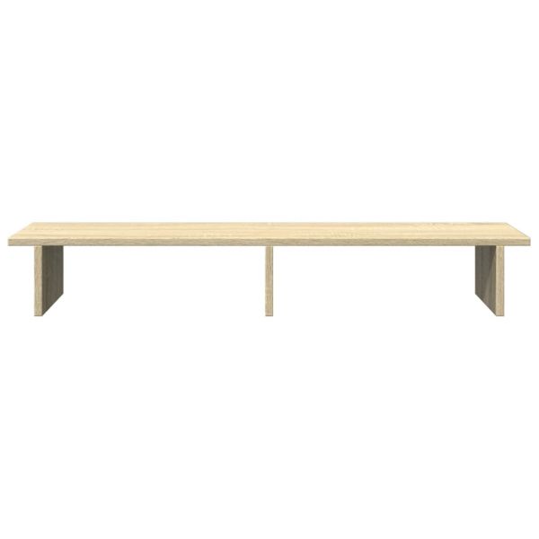 Поставка за монитор, дъб сонома, 100x27x15 см, инженерно дърво
