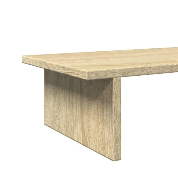 Поставка за монитор, дъб сонома, 100x27x15 см, инженерно дърво
