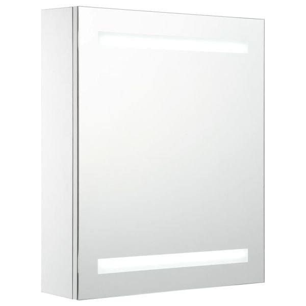 LED шкаф с огледало за баня, 50x13,5x60 см