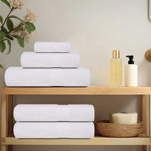 Комплект кърпи FROGN от 6 части Бял 360 г/м²