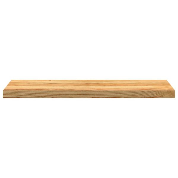 Стълбищни стъпала, 8 бр, светлокафяви, 90x25x2 см, дъб масив