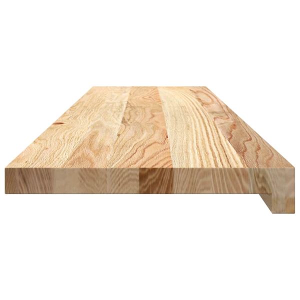 Стълбищни стъпала, 2 бр, 100x30x2 см, необработен масивен дъб