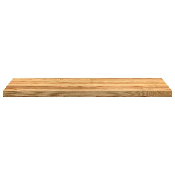 Прозоречни первази, 2 бр, светлокафяви, 110x40x2 см, дъб масив