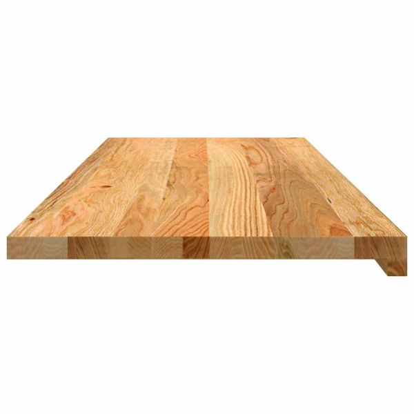 Прозоречни первази, 2 бр, светлокафяви, 110x40x2 см, дъб масив