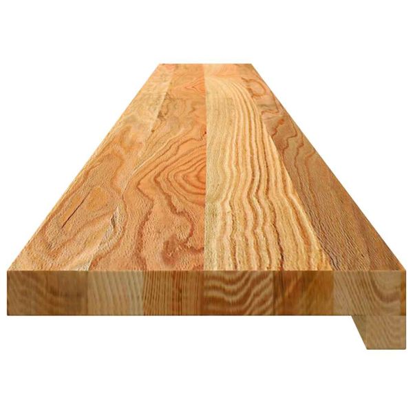 Прозоречни первази, 2 бр, светлокафяви, 160x20x2 см, дъб масив