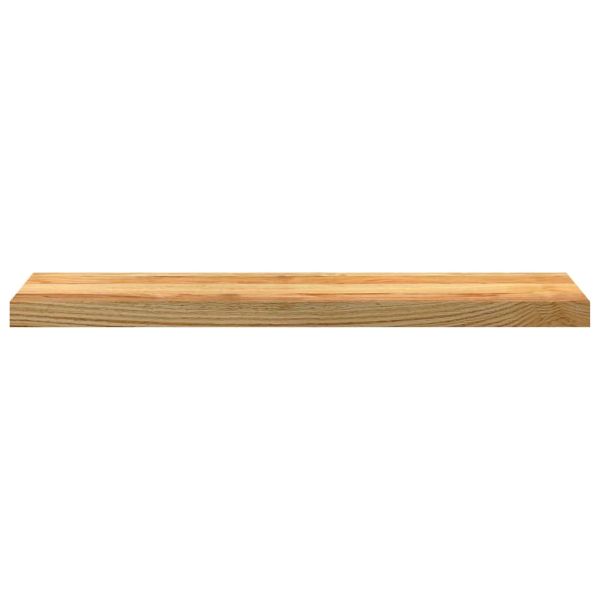 Прозоречни первази, 2 бр, светлокафяви, 90x20x2 см, дъб масив