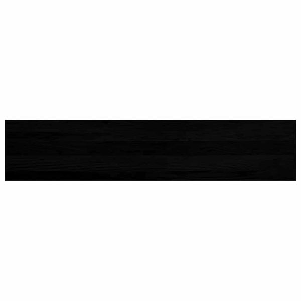 Прозоречни первази, 2 бр, кафяво-черни, 120x30x2 см, дъб масив