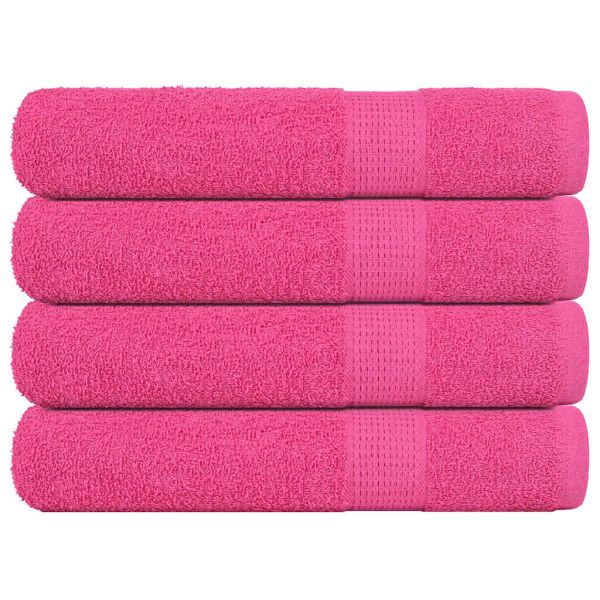 Кърпи FROGN 4 бр. Розови 100x200 см 360 г/м²