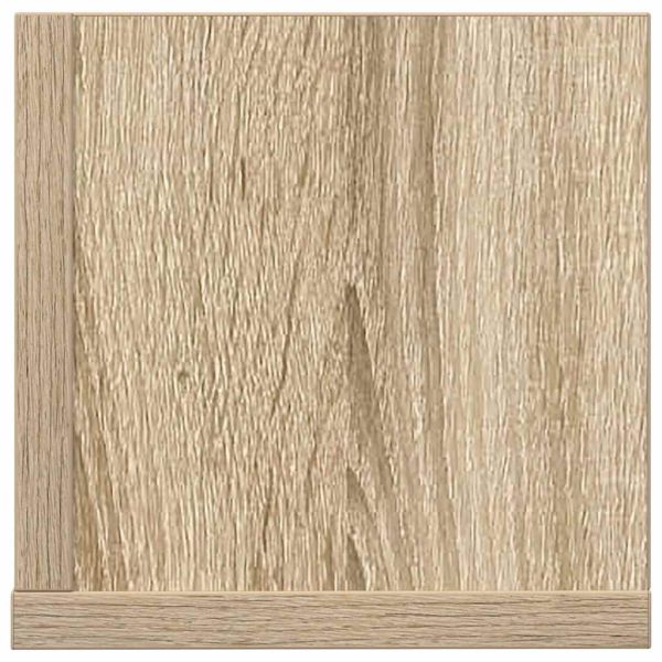 Стенни рафтове 2 бр сонома дъб 100x16,5x16,5 см инженерно дърво