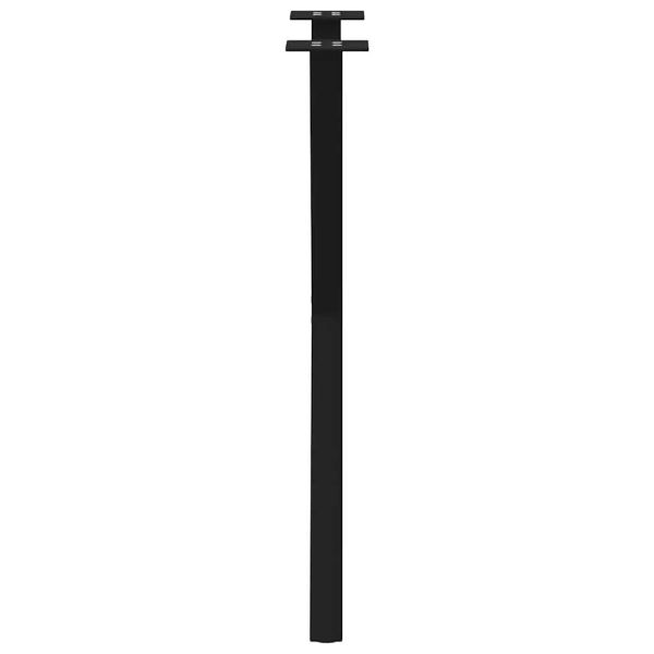 Крака за трапезна маса, X-образни, 2 бр., черни, 57 x (72-73) см, стомана