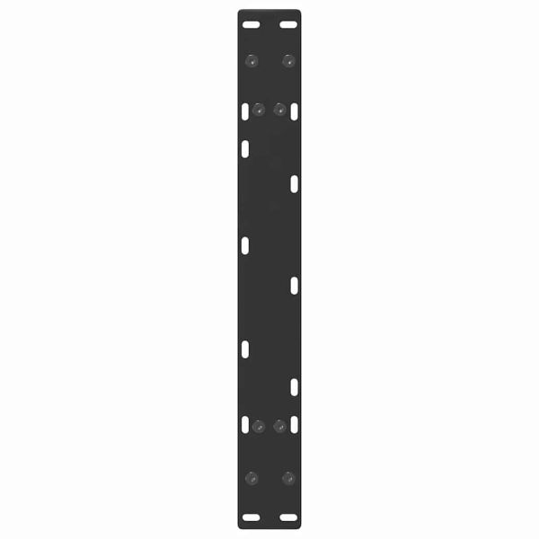 Крака за масичка за кафе, А-образни, 2 бр., черни, 60 x (30-31) см, стомана