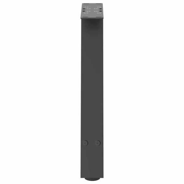 Крака за масичка за кафе, А-образни, 2 бр., антрацит, 50x(42-43) см, стомана