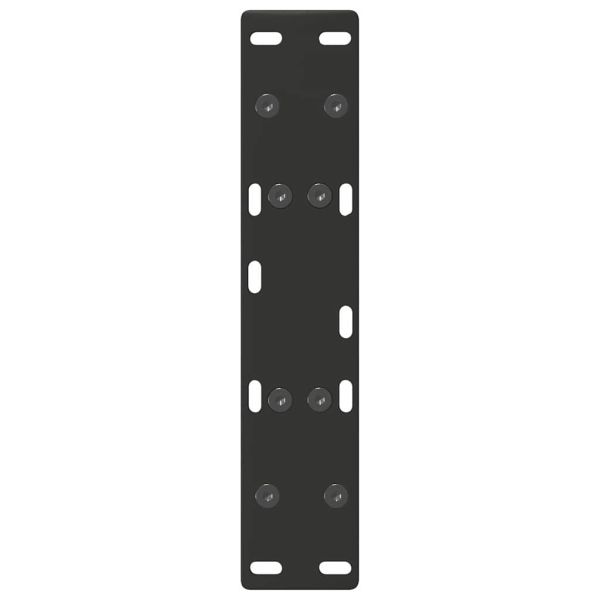 Крака за масичка за кафе, А-образни, 2 бр., черни, 30 x (30-31) см, стомана