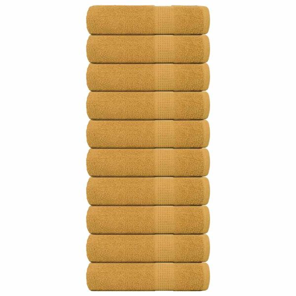 Кърпи за баня FROGN 10 бр. Златни 100x150 см 360 г/м²