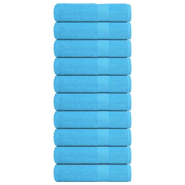 Кърпи за душ FROGN 10 бр. Тюркоазени 70x140 см 360 г/м²