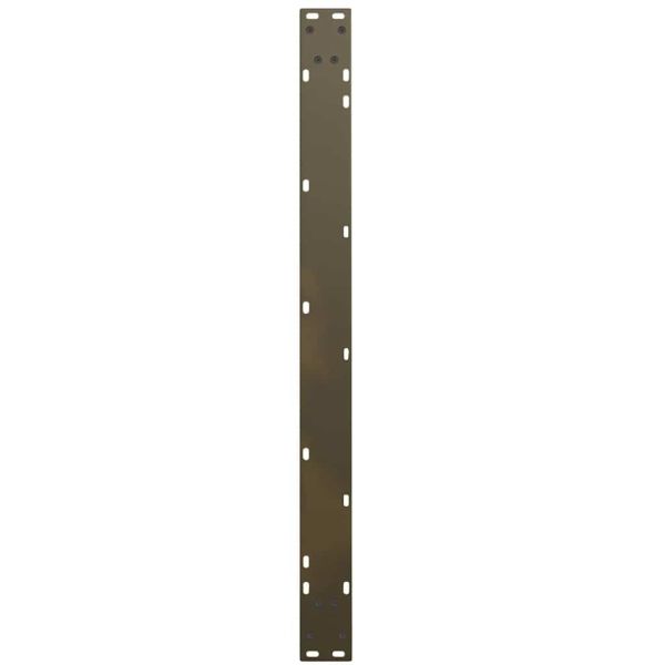 Крака за трапезна маса, V-образни, 3 бр., естествена стомана, 100 x (72-73,3) см, стомана