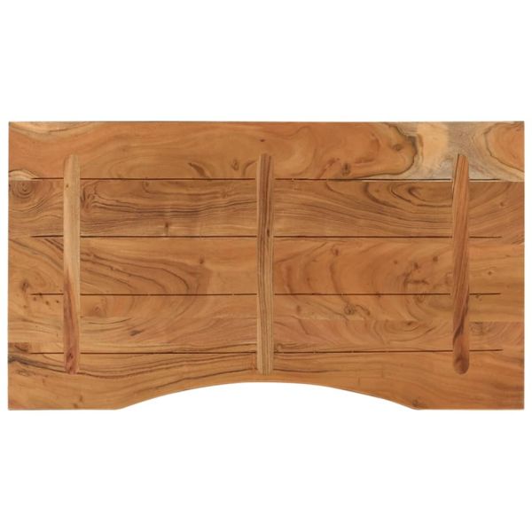 Плот за бюро, 90x50x2,5 см, правоъгълен, масивно дърво акация