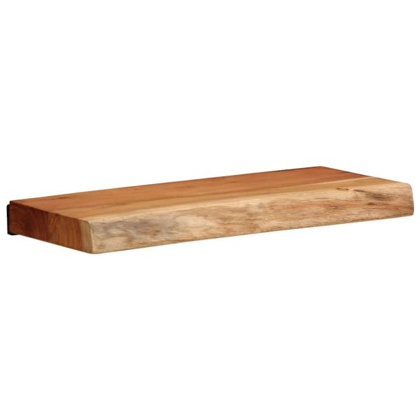 Стенни рафтове, 2 бр, 40x20x3,5 см, акациево дърво масив
